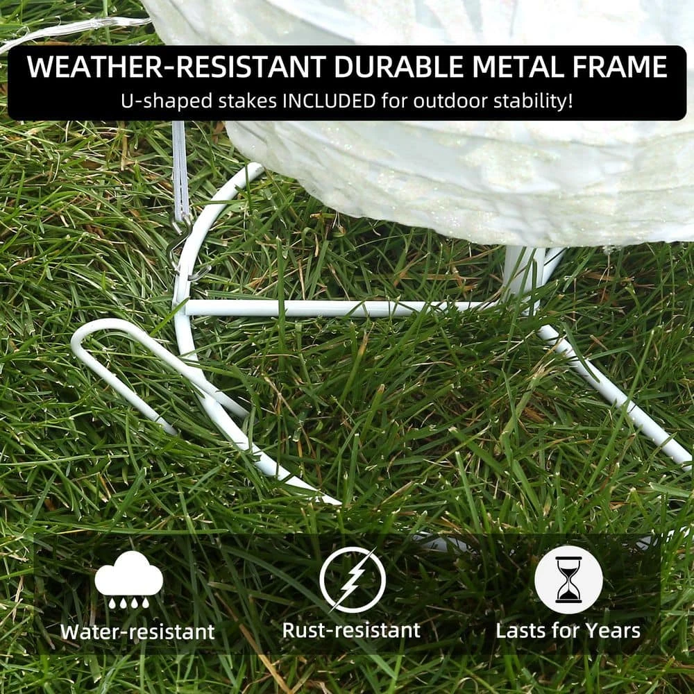 47.5 In. 3-Piece Outdoor Christmas Decoration Pop-Up Snowman Family Set With Cool White LEDs 6 47.5 In. 3-Piece Outdoor Christmas Decoration Pop-Up Snowman Family Set With Cool White LEDs - Image 6