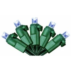 60-Light LED Cold White Dome Light Set -Northlight Shop starlite creations christmas string lights sl001 c060 a d4 1000