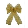 9 In. 36-Light Battery Operated LED Gold Everyday Bow -Northlight Shop starlite creations christmas tree ribbon eb04 y006 a1 64 1000
