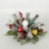 7" Shiny Ball Frosted Pine Artificial Christmas Orb Centerpiece, Multicolor -Northlight Shop sullivans artificial christmas plants orb177 64 1000