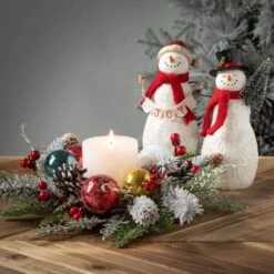 8.25 In. And 8.75 In. Christmas Joyful Snowmen Figurine Set Of 2 -Northlight Shop sullivans christmas figurines pr2908 4f 1000