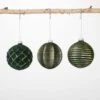 4 In. Gold Green Textured Ornaments (Set Of 3) -Northlight Shop sullivans christmas ornament sets or10347 64 1000