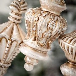 6.75 In. Frosted Finial Ornament - Set Of 3, Gold Christmas Ornaments -Northlight Shop sullivans christmas ornament sets or10535 c3 1000