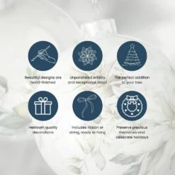 3.5 In. Red Heart Box Christmas Ornaments Set Of 6 -Northlight Shop sullivans christmas ornament sets or5061kit 44 1000