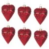 3.5 In. Red Heart Box Christmas Ornaments Set Of 6 -Northlight Shop sullivans christmas ornament sets or5061kit 64 1000
