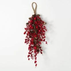 26 In. Red Berry Pod Unlit Artificial Christmas Swag