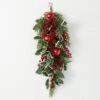 30" Jingle Bell Holly Pine Artificial Christmas Swag, Green-Red -Northlight Shop sullivans christmas swag hbsw 64 1000