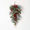 31 In. Red Ball And Holly Tear Drop Unlit Artificial Christmas Swag, Red 6 31 In. Red Ball And Holly Tear Drop Unlit Artificial Christmas Swag, Red -Northlight Shop sullivans christmas swag sw122 64 1000
