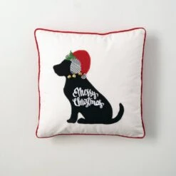 18 In. Multicolor Christmas Dog Cotton Pillow 7 18 In. Multicolor Christmas Dog Cotton Pillow -Northlight Shop sullivans christmas textiles pil304 1f 1000
