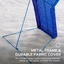 48 In. Christmas Lighted Joyous Snowman, 2D Tinsel Santa Display Set Outdoor Yard Lawn Festive Decoration With Lights -Northlight Shop sunjoy christmas yard decorations d116019800 c3 1000