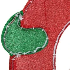 48 In. Christmas Lighted Joyous Snowman, 2D Tinsel Santa Display Set Outdoor Yard Lawn Festive Decoration With Lights -Northlight Shop sunjoy christmas yard decorations d116019800 fa 1000