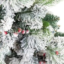 Holiday Glimmer 9 Ft. Pre-Lit PVC Garland-Flocked -Northlight Shop sunnydaze christmas garland lsr 0621 fa 1000