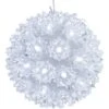 5 In. Indoor/Outdoor Lighted Ball Hanging Decor - White 19 5 In. Indoor/Outdoor Lighted Ball Hanging Decor - White -Northlight Shop sunnydaze christmas novelty lights kwr 831 64 1000