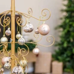 Winter Wonderland 100-Piece Rose Gold/Champagne Assorted Ornament -Northlight Shop sunnydaze christmas ornament sets sme 9401 fa 1000