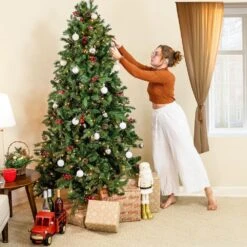 Merry Medley 24-Piece Plastic Ornament Set - 60 Mm - White/Silver -Northlight Shop sunnydaze christmas ornament sets sme 98824 4f 1000