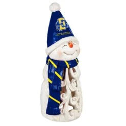 South Dakota State University Snowman LED Christmas Garden Statuary, 26 In.