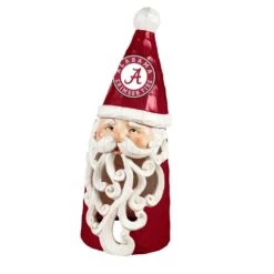 University Of Alabama Santa LED Christmas Garden Statuary, 26 In.