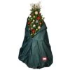 Decorated Upright Christmas Tree Storage Bag For Trees Up To 9 Ft. Tall With Rolling Tree Stand -Northlight Shop treekeeper christmas tree storage tk 10104 rs 64 1000