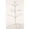 25 In. White Metal Ornament Tree With Hanging Branches