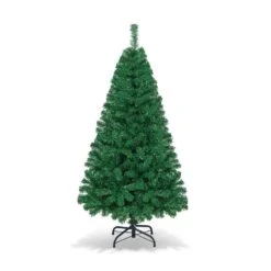 5 Ft. Green Unlit Artificial PVC Christmas Tree With Solid Metal Stand