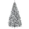 9 Ft. Green Unlit Artificial Christmas Tree With Premium Snow Flocked Hinged -Northlight Shop unlit christmas trees 8ck23 cm489 64 1000