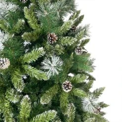 Tasha 7.4 Ft. PVC Christmas Tree, Decorated With 65 Pine Cones And Realistic Thicken Tips Over 1300 -Northlight Shop utopia 4niture christmas tree stands hapx283441aaa 1f 1000
