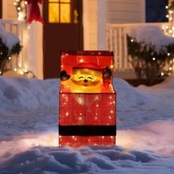 27 In. 3D Animated Santa Claus In Gift Box Outdoor Christmas Yard Decoration Warm White LED Lights 23 27 In. 3D Animated Santa Claus In Gift Box Outdoor Christmas Yard Decoration Warm White LED Lights -Northlight Shop veikous christmas yard decorations pg0403 23 fa 1000