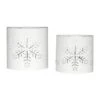Seasons Crest Antique White Christmas Snowflake Votive Candle Holder (Set Of 2) -Northlight Shop vhc brands christmas candles 85310 64 1000
