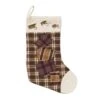 15 In. Truman Moss Green Rustic Christmas Decor Fly Fishing Stocking -Northlight Shop vhc brands christmas stockings 8439 64 1000