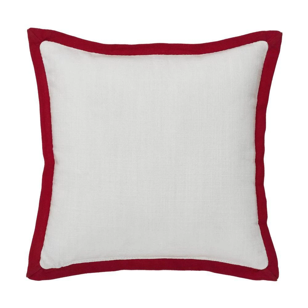 12 In. X 12 In. Candy Cane Cottage Christmas Throw Pillow 3 12 In. X 12 In. Candy Cane Cottage Christmas Throw Pillow - Image 3
