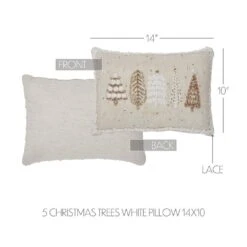 10 In. X 14 In. Creme Embellished Christmas Trees Decorative Throw Pillow 8 10 In. X 14 In. Creme Embellished Christmas Trees Decorative Throw Pillow -Northlight Shop vhc brands christmas textiles 85505 1f 1000