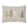 10 In. X 14 In. Creme Embellished Christmas Trees Decorative Throw Pillow -Northlight Shop vhc brands christmas textiles 85505 64 1000