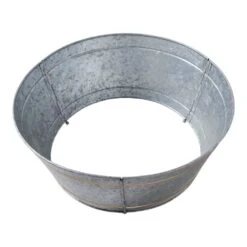 Seasons Crest 20 In. Galvanized Silver Metal Christmas Tree Collar -Northlight Shop vhc brands christmas tree collars 85437 1f 1000