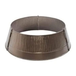 Ribbed 24 In. D Bronze Metal Tree Collar