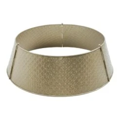 Lattice 24 In. D Antique Gold Metal Tree Collar