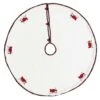 48 In. Seasons Greetings Holly Berry Red Traditional Christmas Decor Tree Skirt -Northlight Shop vhc brands christmas tree skirts 21508 64 1000