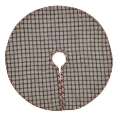 21 In. Weston Slate Grey Traditional Christmas Decor Mini Tree Skirt