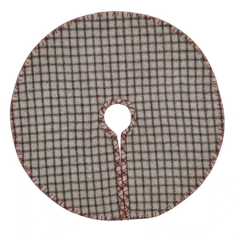 21 In. Weston Slate Grey Traditional Christmas Decor Mini Tree Skirt 1 21 In. Weston Slate Grey Traditional Christmas Decor Mini Tree Skirt