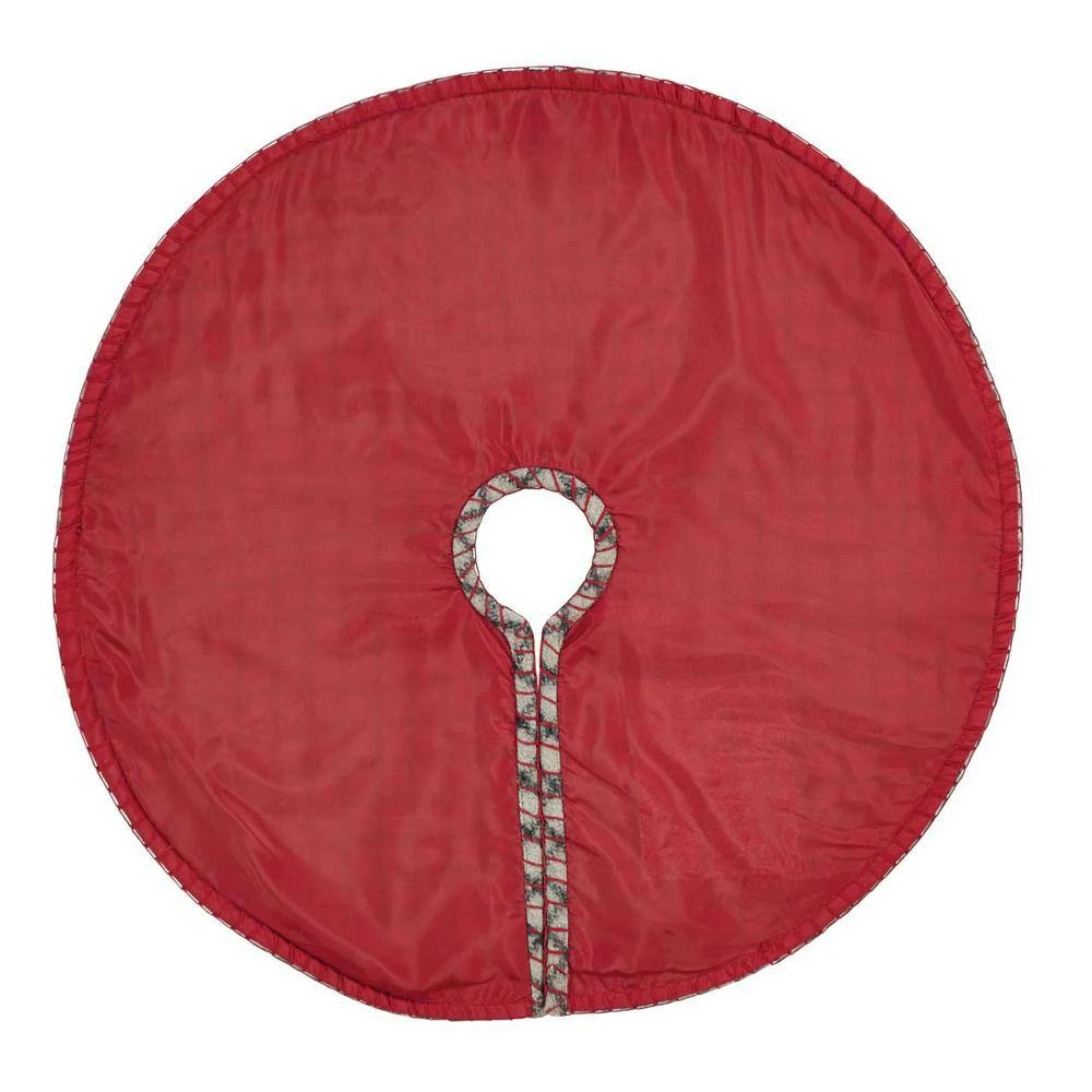 21 In. Weston Slate Grey Traditional Christmas Decor Mini Tree Skirt 2 21 In. Weston Slate Grey Traditional Christmas Decor Mini Tree Skirt - Image 2