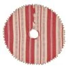 21 In. Vintage Stripe Candy Apple Red Farmhouse Christmas Decor Mini Tree Skirt -Northlight Shop vhc brands christmas tree skirts 31983 64 1000
