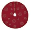 48 In. Revelry Brick Red Traditional Christmas Decor Tree Skirt -Northlight Shop vhc brands christmas tree skirts 31995 64 1000