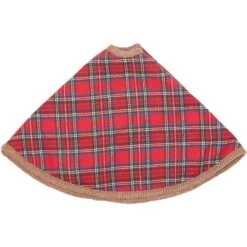 21 In. Gavin Cherry Red Rustic Christmas Decor Mini Tree Skirt -Northlight Shop vhc brands christmas tree skirts 32050 4f 1000