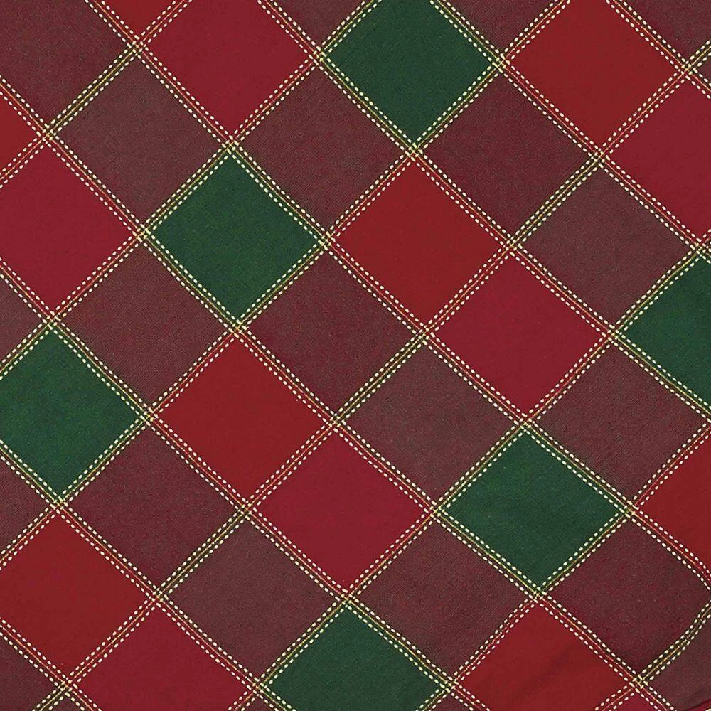 21 In. Tristan Cherry Red Traditional Christmas Decor Mini Tree Skirt 3 21 In. Tristan Cherry Red Traditional Christmas Decor Mini Tree Skirt - Image 3