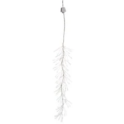 144-Light LED White Multi-Function Snow Falling Branch Christmas Lights With Silver/Gold Wire