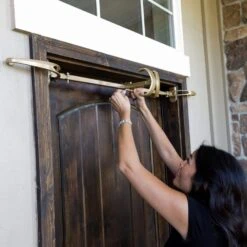 Garland Hanger - Single Door (34-52 In. Doors) (Gold) -Northlight Shop village lighting company christmas light accessories v 20911 gld 1f 1000