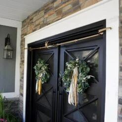 Garland Hanger - Double Door (52-82 In. Doors) (Gold) -Northlight Shop village lighting company christmas light accessories v 20912 gld 44 1000