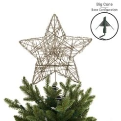 Green Universal Tree Topper Holder And Stabilizer -Northlight Shop village lighting company christmas tree toppers v 11103 rs fa 1000