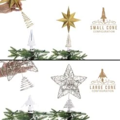 Christmas Tree Topper Holder (White) -Northlight Shop village lighting company christmas tree toppers v 20910 wht rs 1f 1000