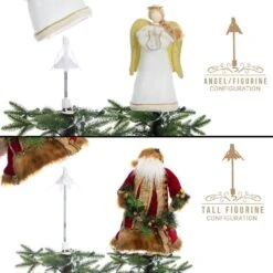 Christmas Tree Topper Holder (White) -Northlight Shop village lighting company christmas tree toppers v 20910 wht rs 44 1000