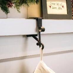 Brown Mantle Garland And Stocking Holder -Northlight Shop village lighting company stocking holders v 20530 1f 1000